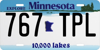 MN license plate 767TPL