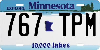 MN license plate 767TPM