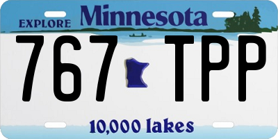 MN license plate 767TPP
