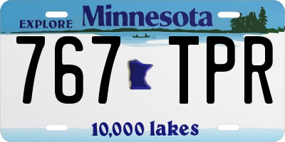 MN license plate 767TPR