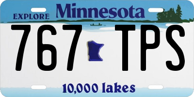 MN license plate 767TPS