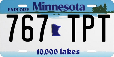 MN license plate 767TPT