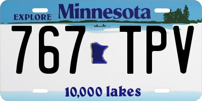 MN license plate 767TPV