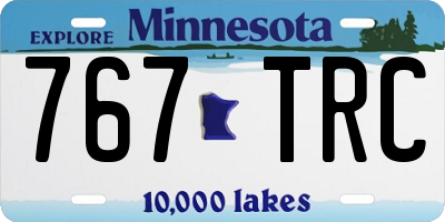 MN license plate 767TRC