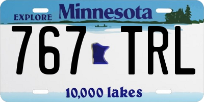 MN license plate 767TRL