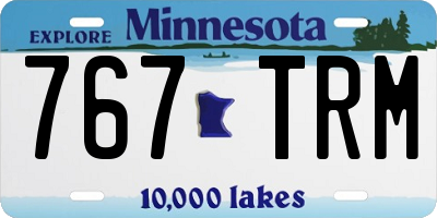 MN license plate 767TRM