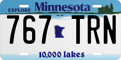 MN license plate 767TRN