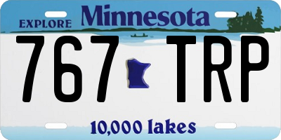 MN license plate 767TRP