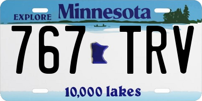 MN license plate 767TRV