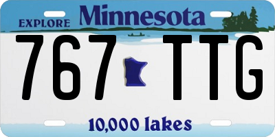 MN license plate 767TTG