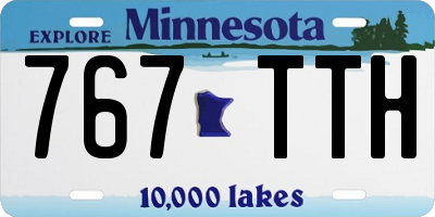 MN license plate 767TTH