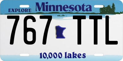 MN license plate 767TTL