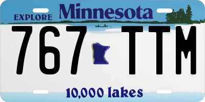 MN license plate 767TTM
