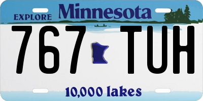 MN license plate 767TUH