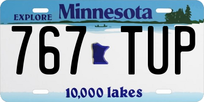 MN license plate 767TUP