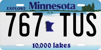 MN license plate 767TUS