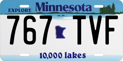MN license plate 767TVF