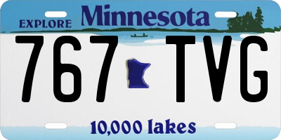 MN license plate 767TVG