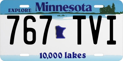 MN license plate 767TVI