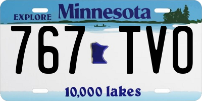 MN license plate 767TVO