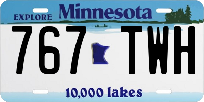 MN license plate 767TWH