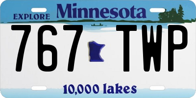 MN license plate 767TWP