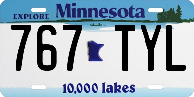 MN license plate 767TYL
