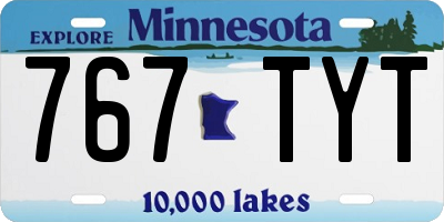 MN license plate 767TYT