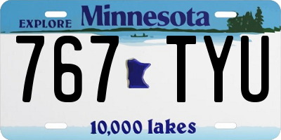 MN license plate 767TYU