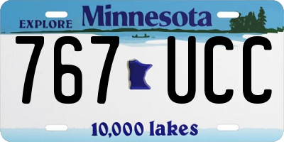 MN license plate 767UCC