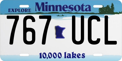 MN license plate 767UCL