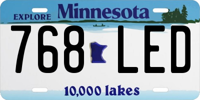 MN license plate 768LED