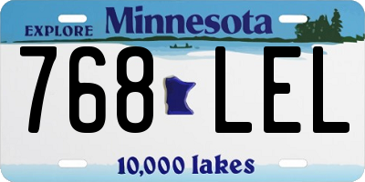 MN license plate 768LEL