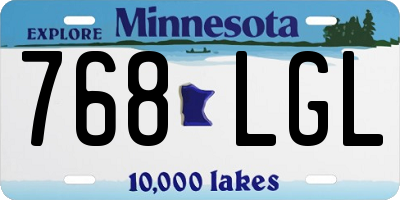 MN license plate 768LGL