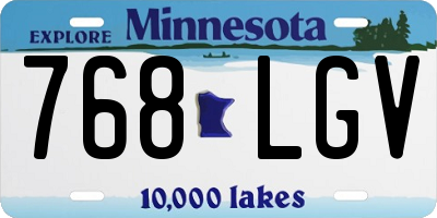 MN license plate 768LGV