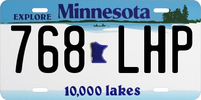 MN license plate 768LHP