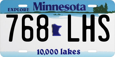 MN license plate 768LHS