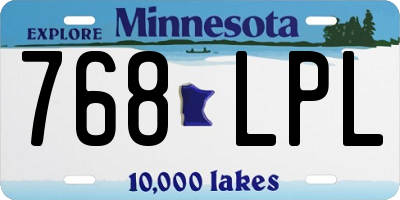 MN license plate 768LPL