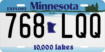 MN license plate 768LQQ