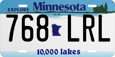 MN license plate 768LRL