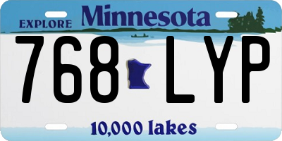 MN license plate 768LYP