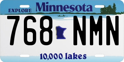 MN license plate 768NMN