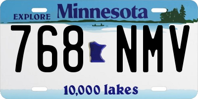 MN license plate 768NMV