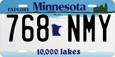 MN license plate 768NMY
