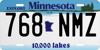 MN license plate 768NMZ