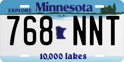 MN license plate 768NNT