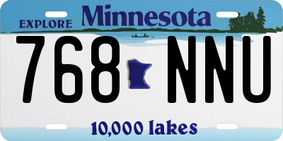 MN license plate 768NNU