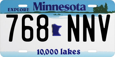 MN license plate 768NNV