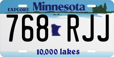 MN license plate 768RJJ