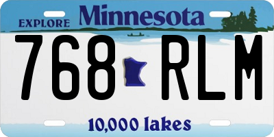 MN license plate 768RLM